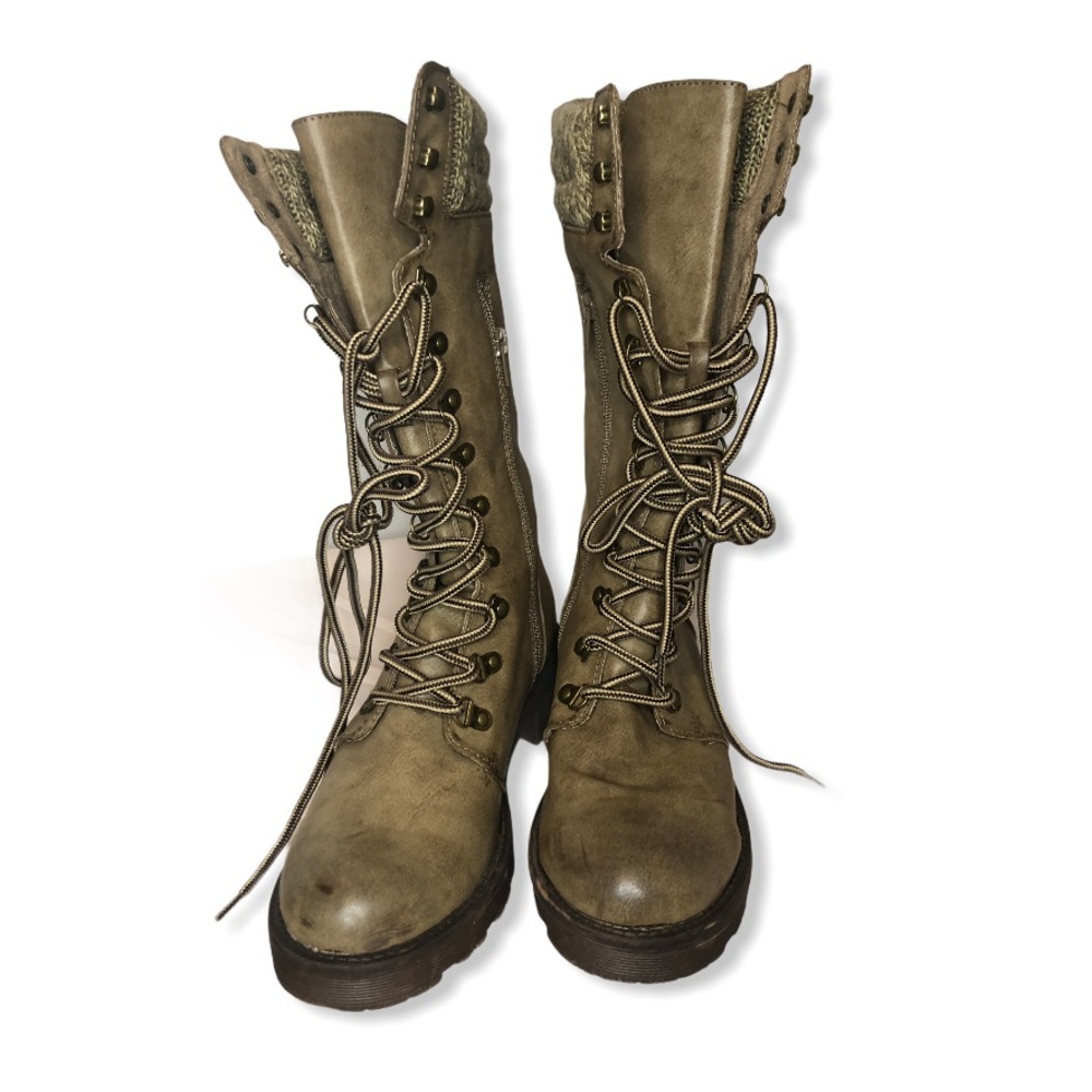 Mix No. 6 Combat Boots Brown Size 8.5